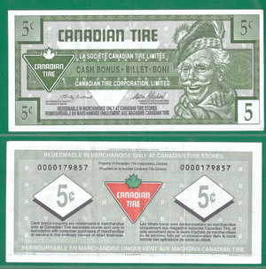 Чек 5 центов 1997, Канадская Шинная Корпорация