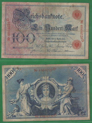 100 марок 1903 года Германская Империя
